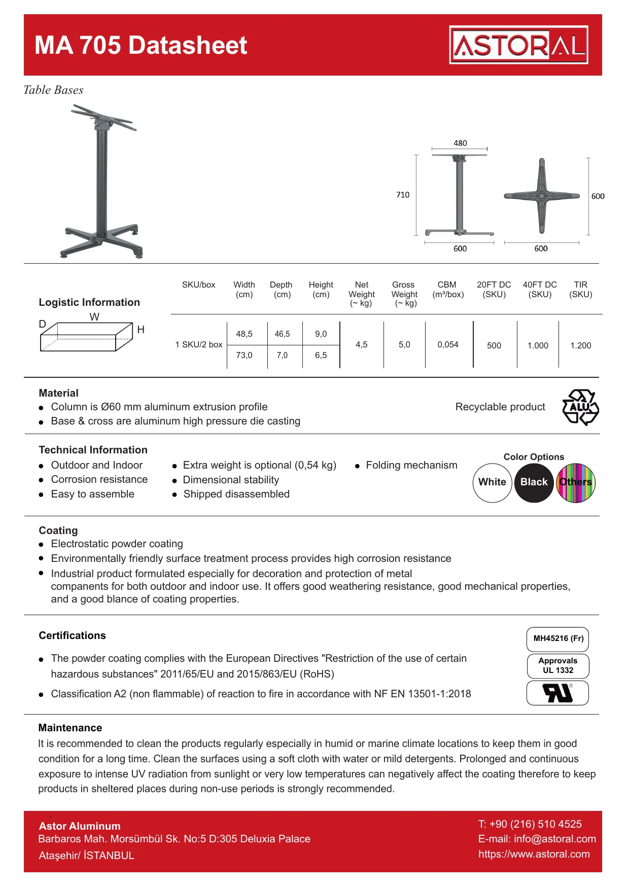 Tablebase MA705 TDS