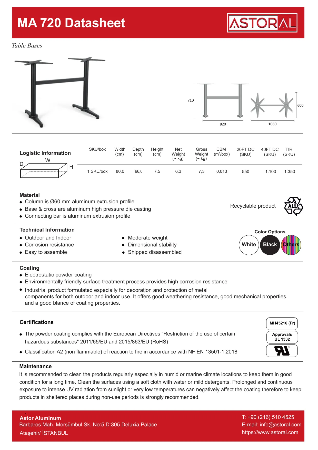 Tablebase MA720 TDS