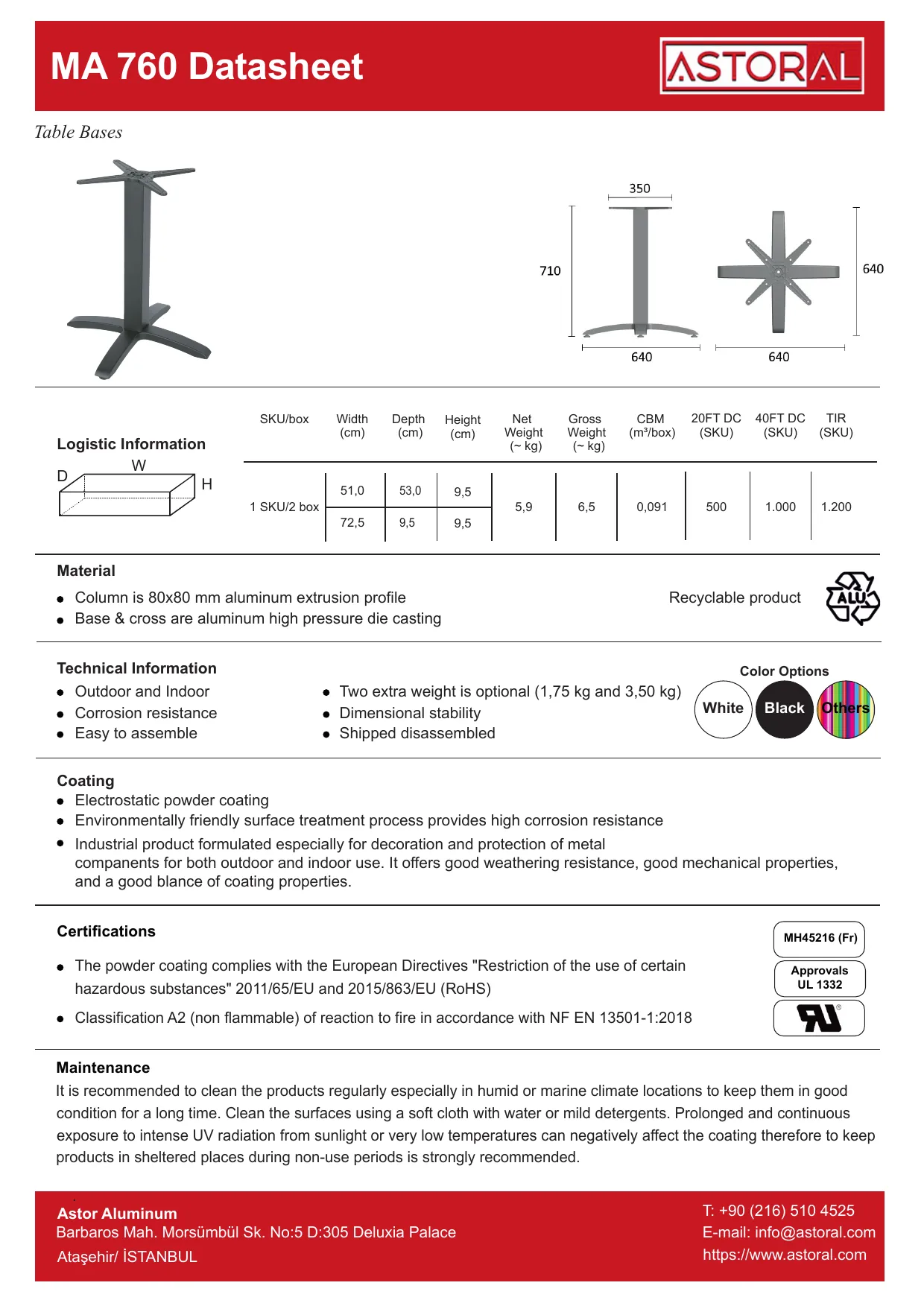 Tablebase MA760 TDS