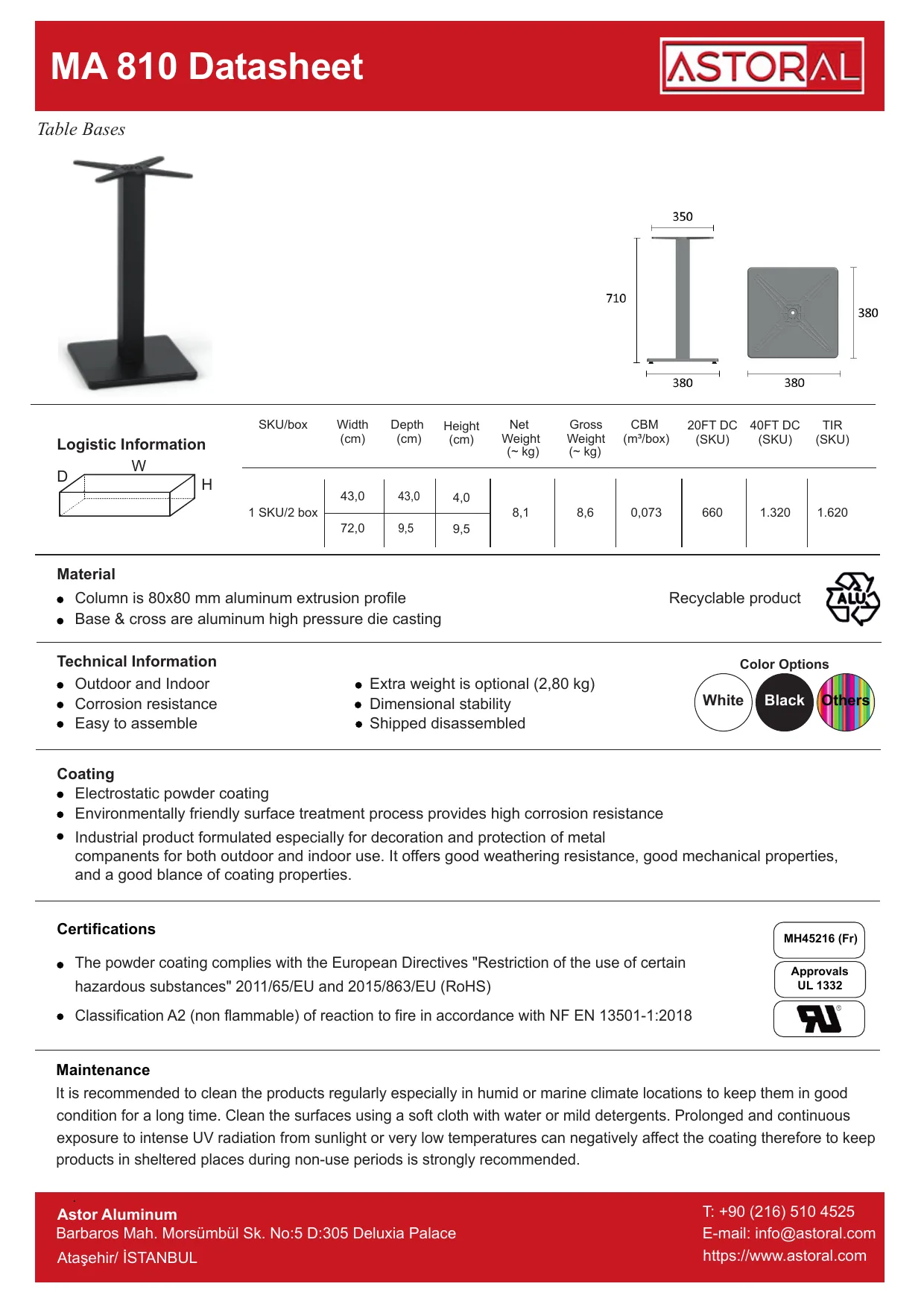 Tablebase MA810 TDS