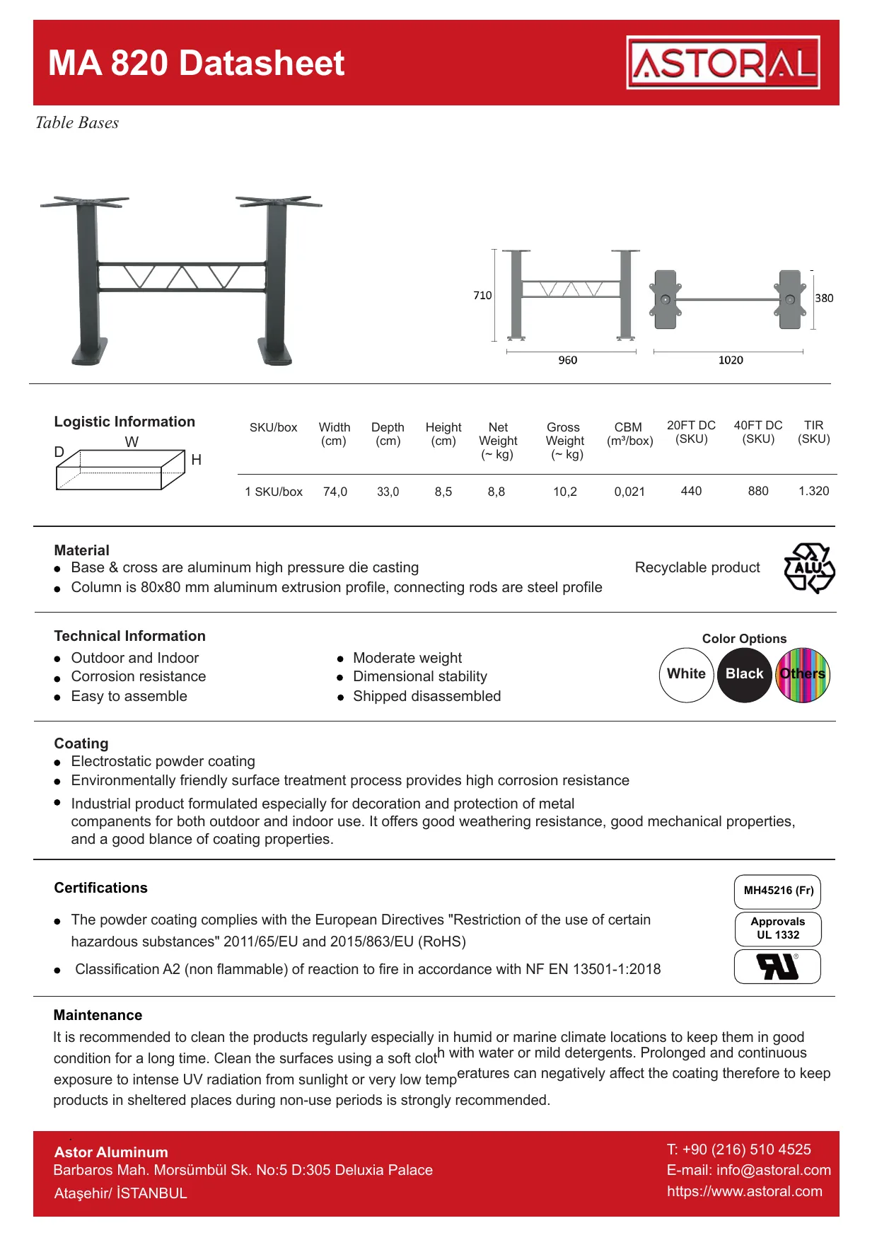 Tablebase MA820 TDS