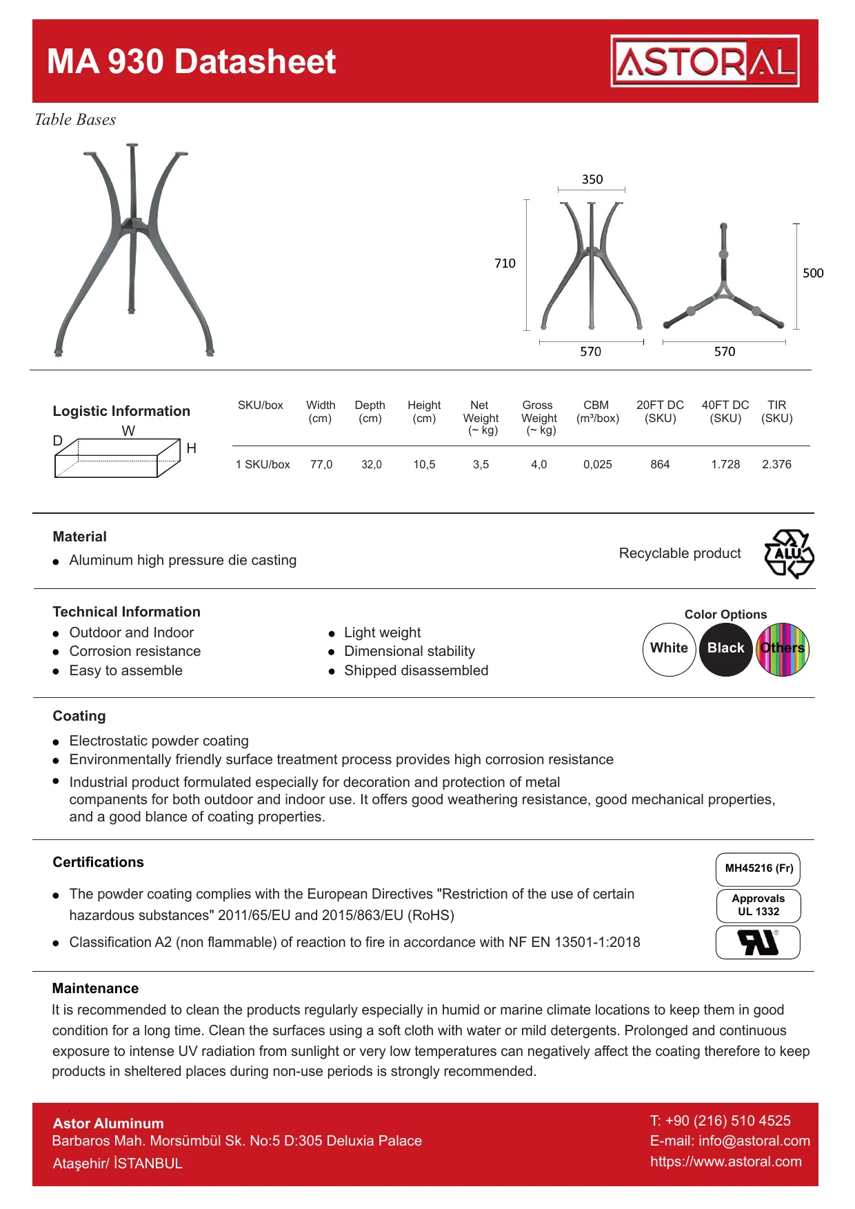 Tablebase MA930 TDS