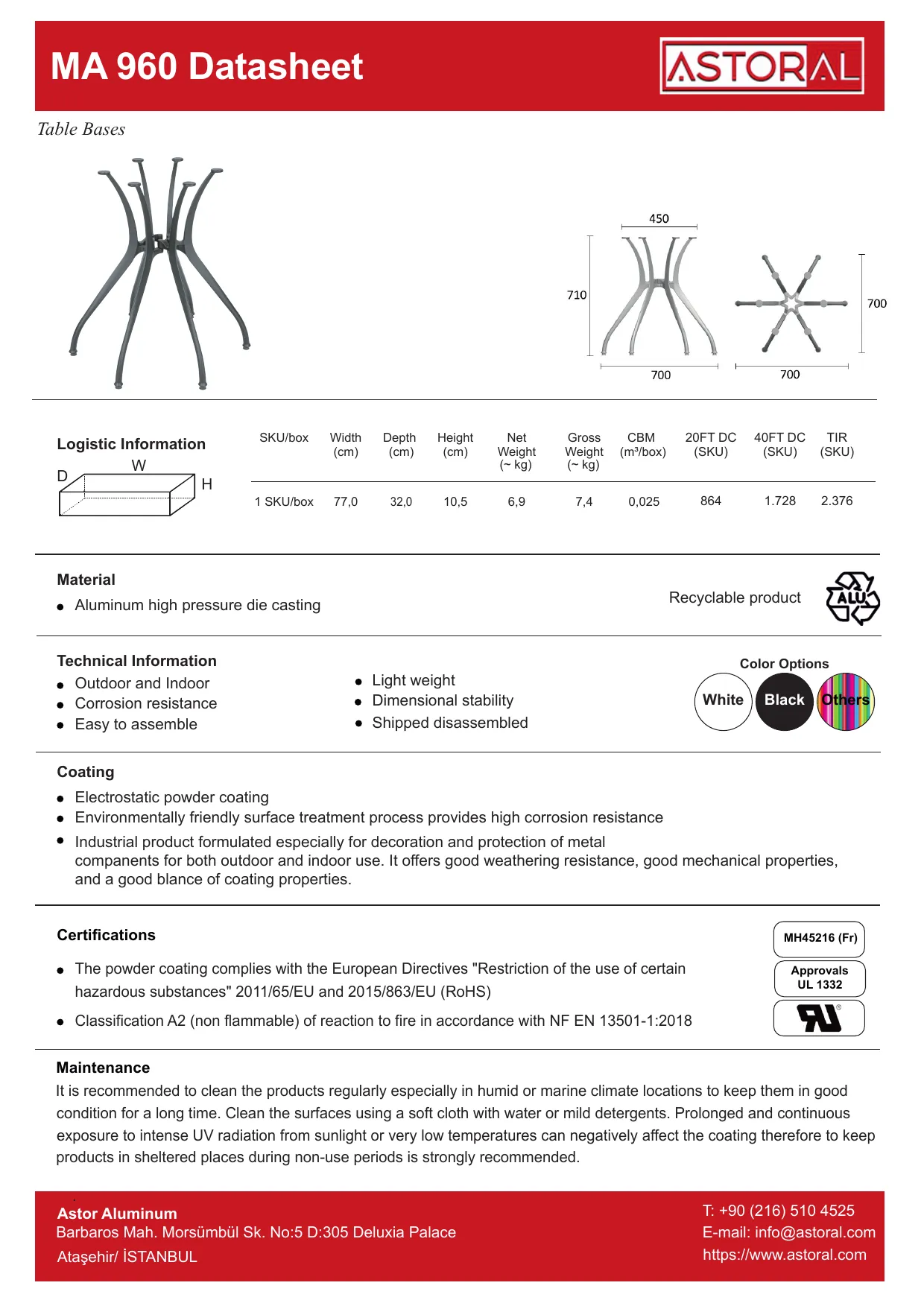 Tablebase MA960 TDS